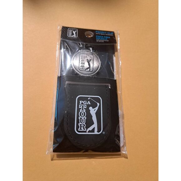 New PGA Tour Black Pocket Clip with Ball Marker NWT Official Golf Accessory - Picture 1 of 2
